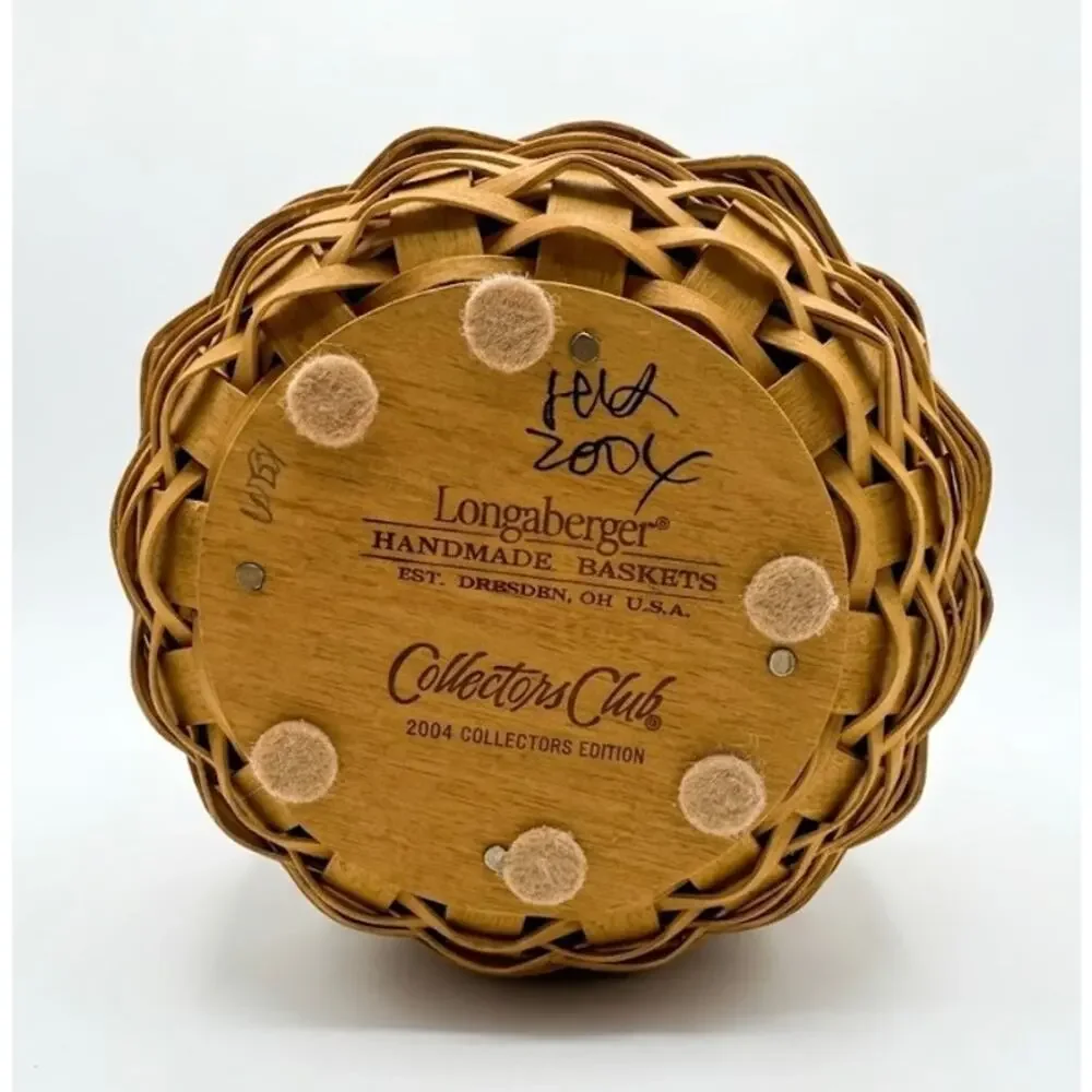 Vintage 2004 Longaberger Collectors Club Edition Basket Full Set - Signed